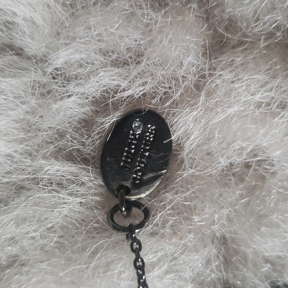 Juicy Couture Double Layer Hematite Star and Heart Crystal Pave Necklace - Picture 10 of 11